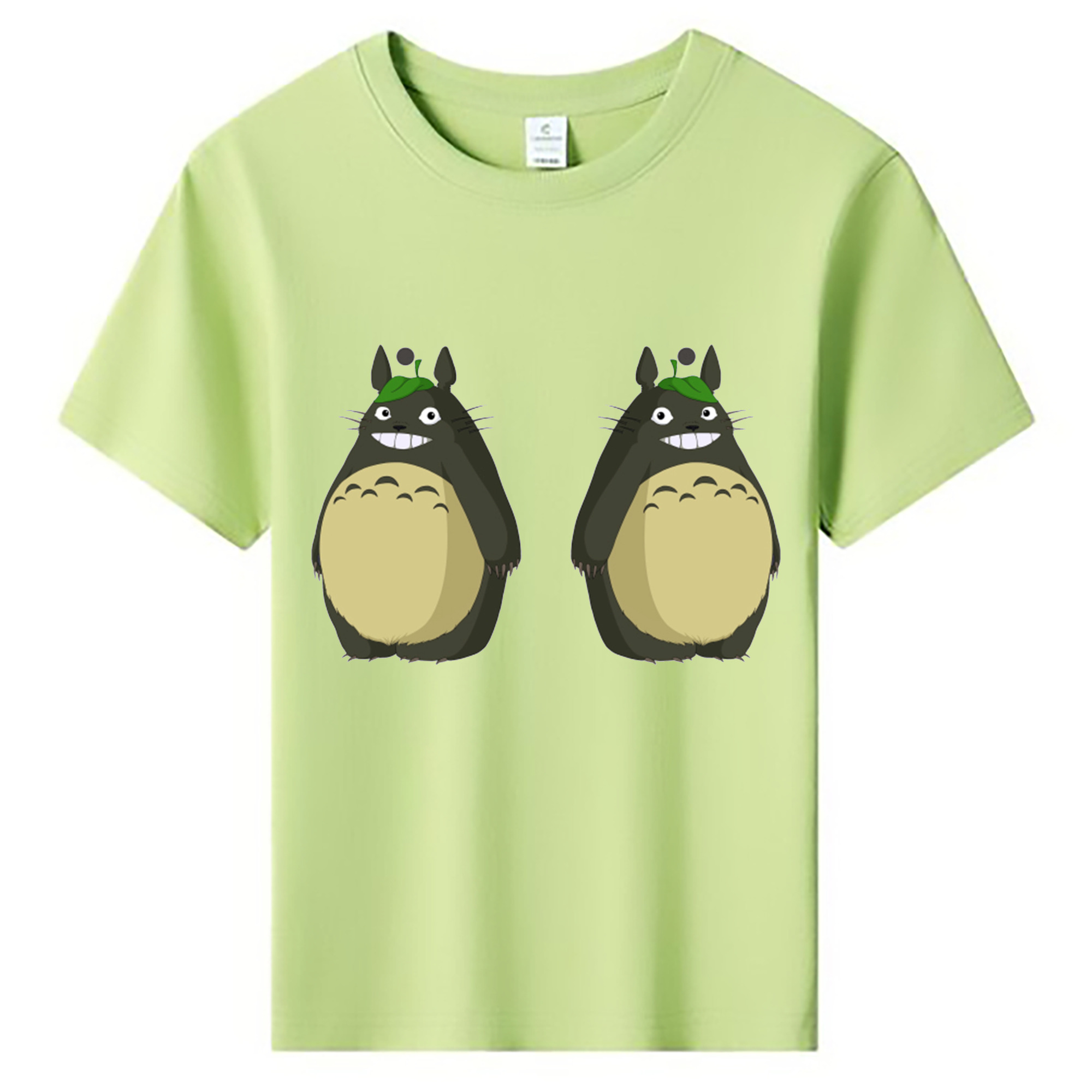 （画像用） となりのトトロ 草壁メイ 草壁サツキ My Neighbor Totoro Satsuki Kusakabe Mei Kusakabe 綿100％キッズTシャツ（フロントプリント）